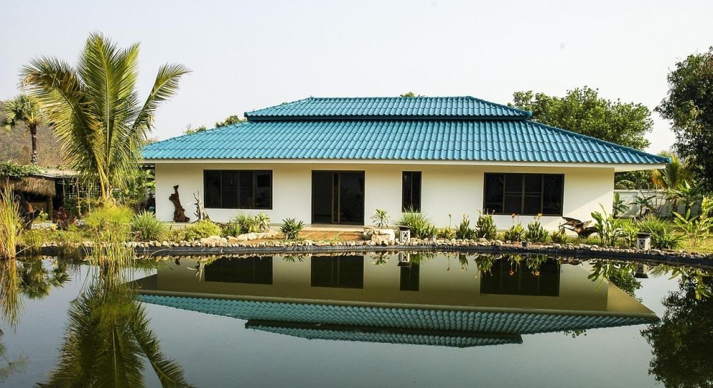 Moderner Bungalow mit Walmach