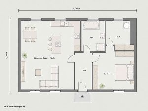 Bungalow grundriss bis 80qm wohnfläche